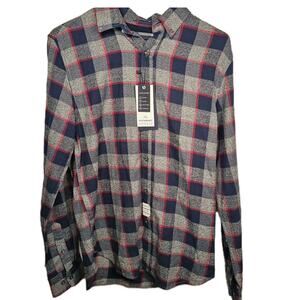 Denim & Flower Men's Small Shirt New w/ Tags Performance Flannel Long Sleeve $58